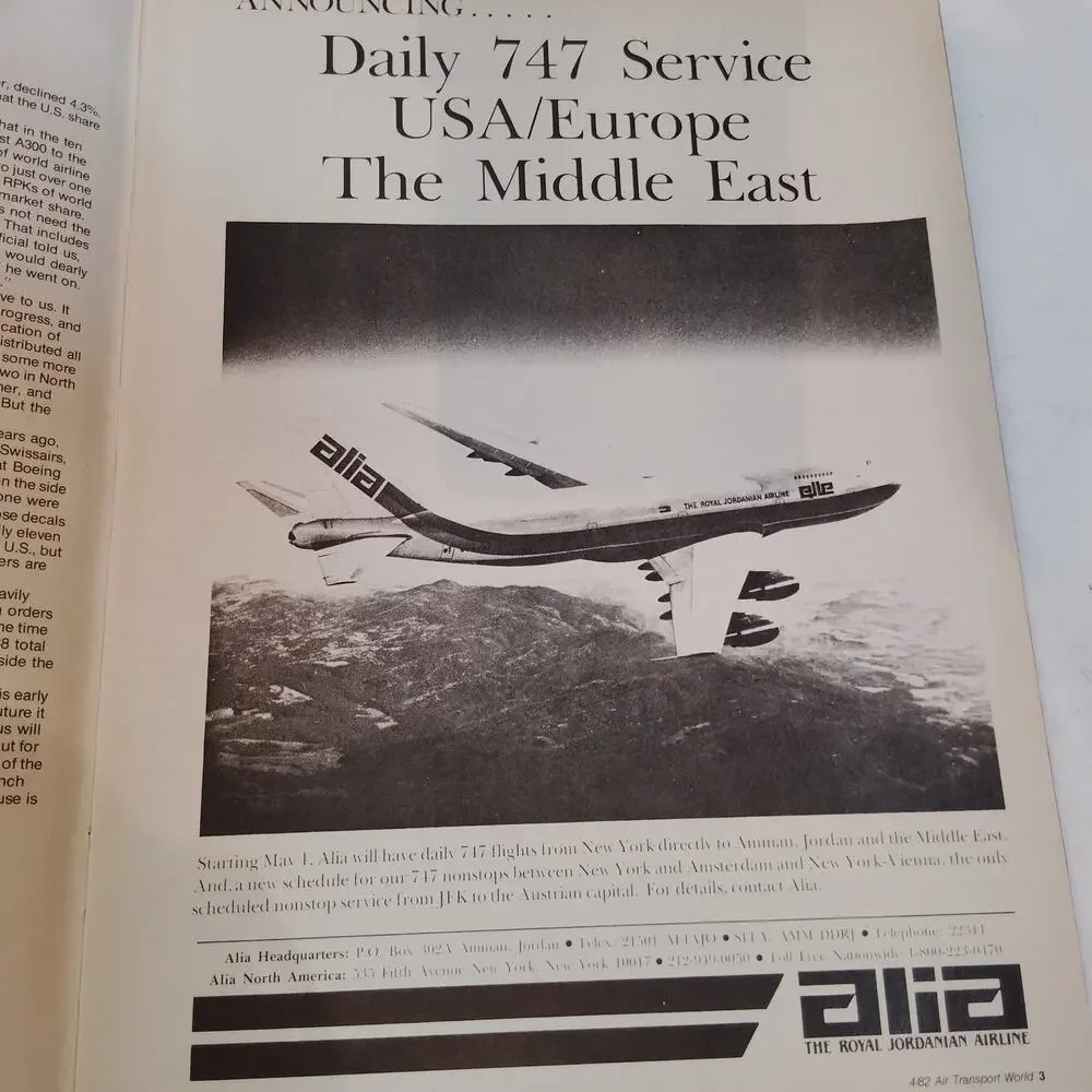 Air Transport World Magazine April 1982 Airbus A310 Rollout Special Report